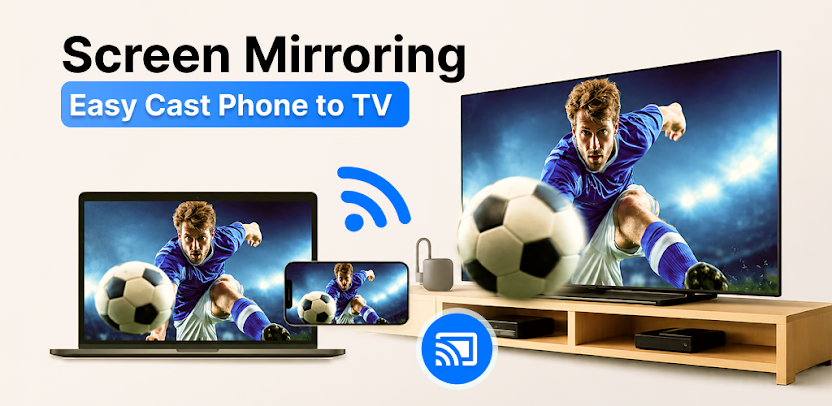 Screen Mirroring app screens