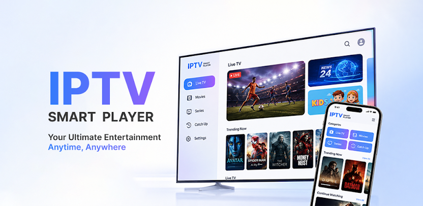 IPTV Player app screens